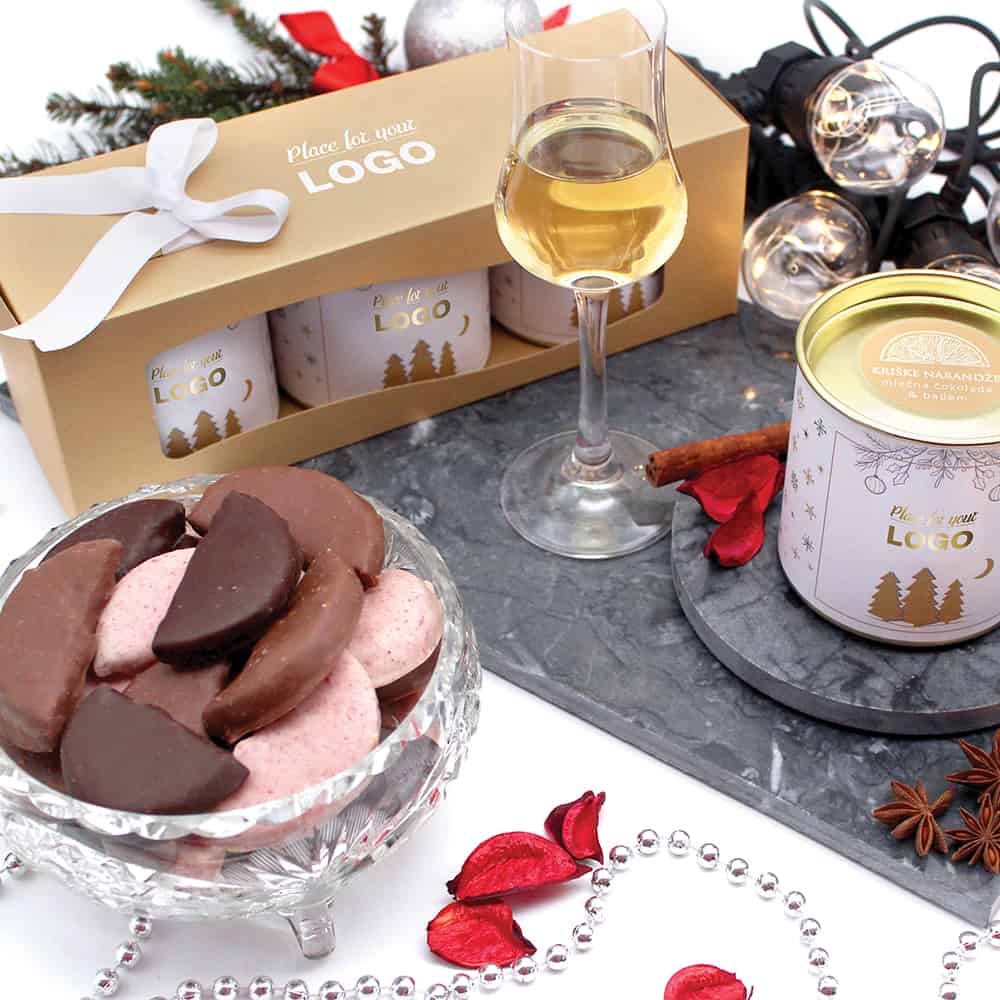 New Year & Christmas -Fruit and Chocolate gift box